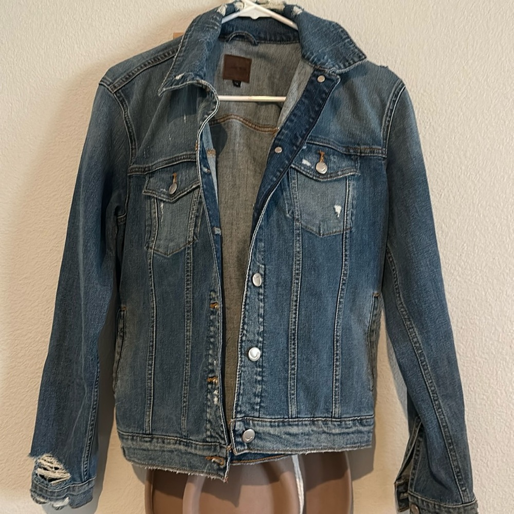 Joe's Jeans Distressed Blue Denim Jacket